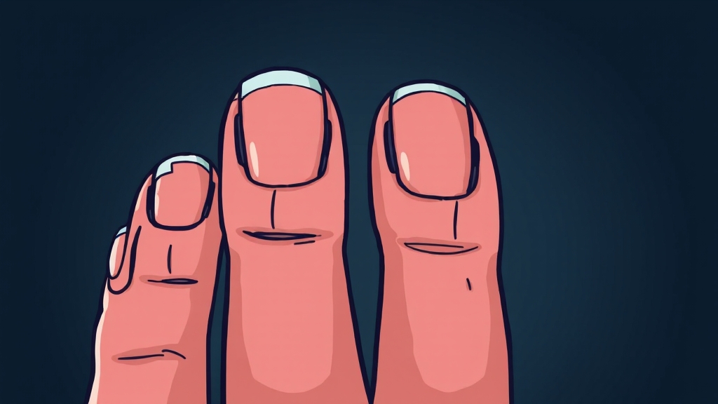 손톱 검은 세로줄, 왜 생길까? (cartoon 스타일)