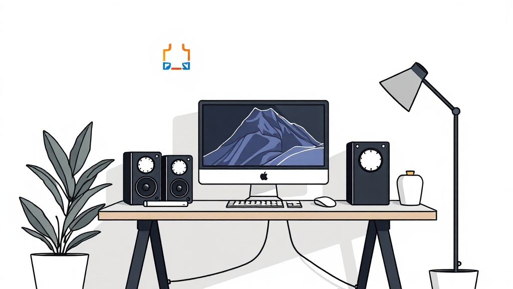 미니 PC의 장점 (illustration 스타일)