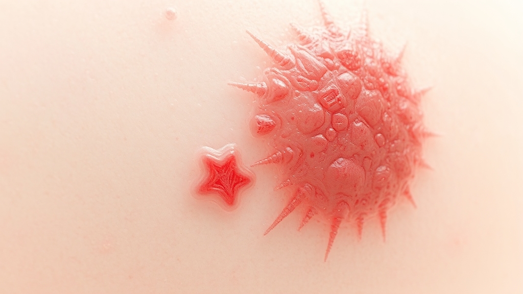 화폐상 습진 원인 파악 (watercolor 스타일)