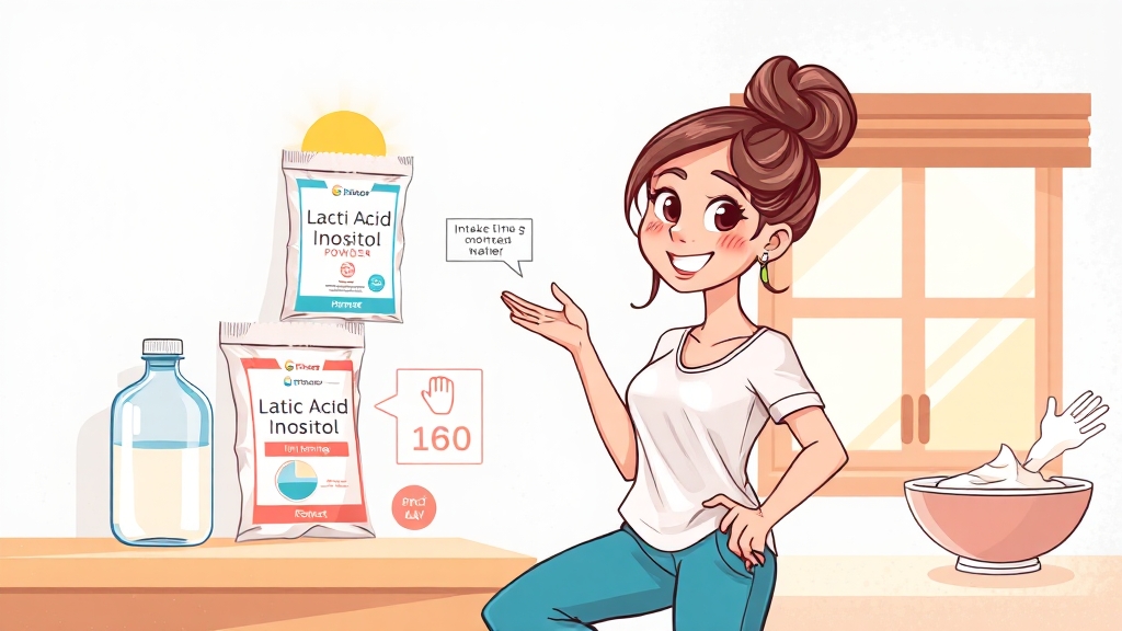 락티브 이노시톨, 섭취 방법은? (cartoon 스타일)