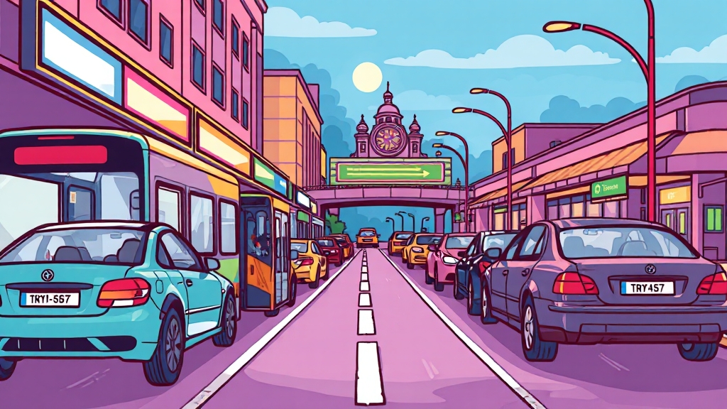 교통 및 주차 완벽 정리 (cartoon 스타일)