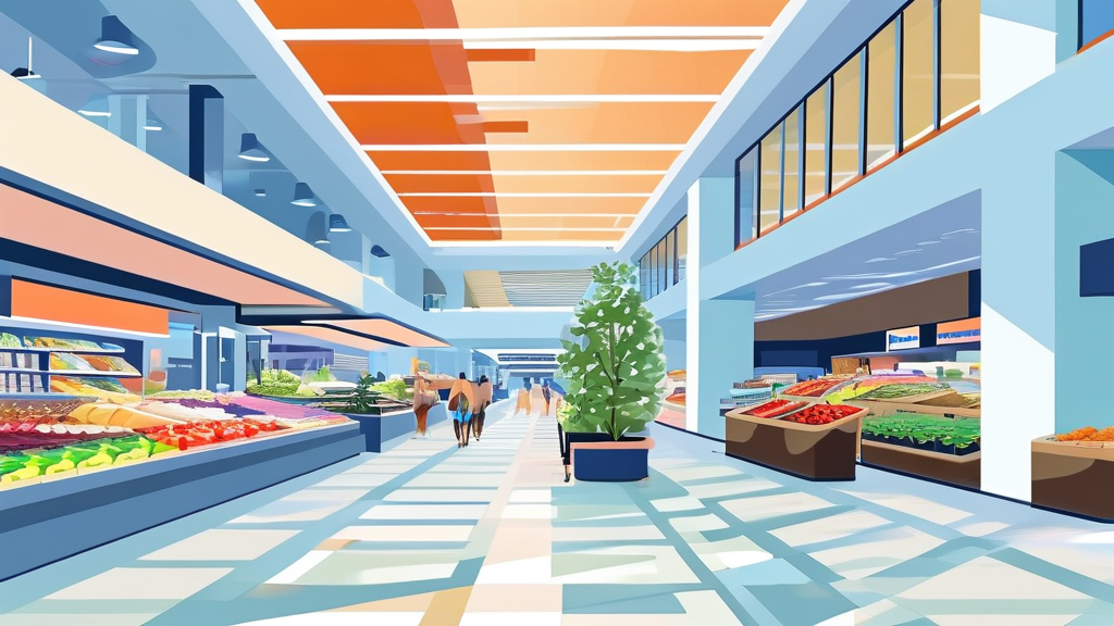 홈플러스 익스프레스의 현재와 미래 전망 (watercolor 스타일)