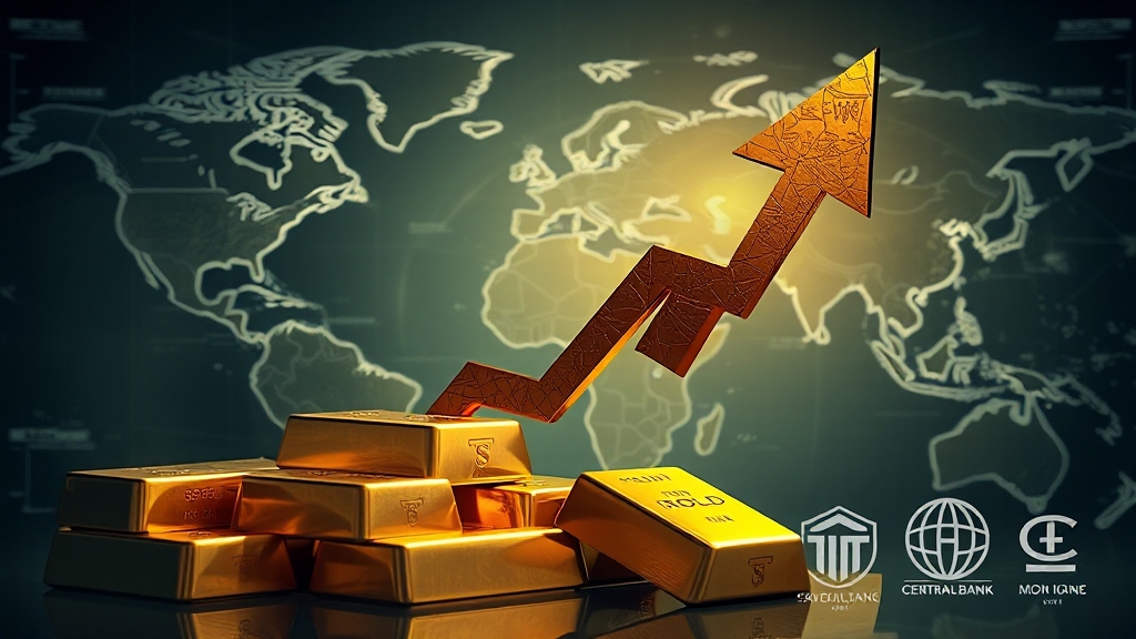 금값 상승의 주요 원인 (realistic 스타일)