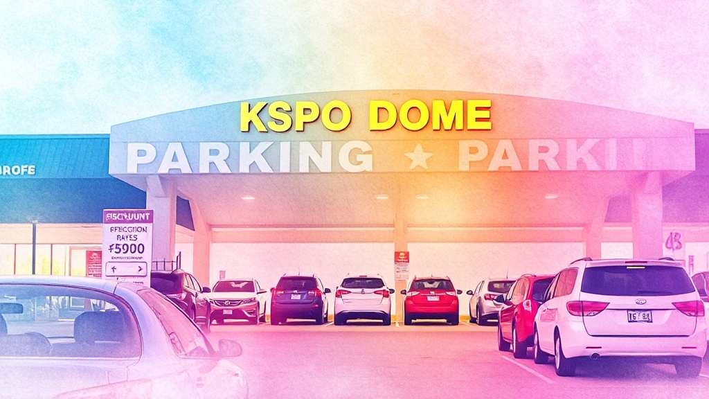 KSPO DOME 주차 요금 정보 (watercolor 스타일)