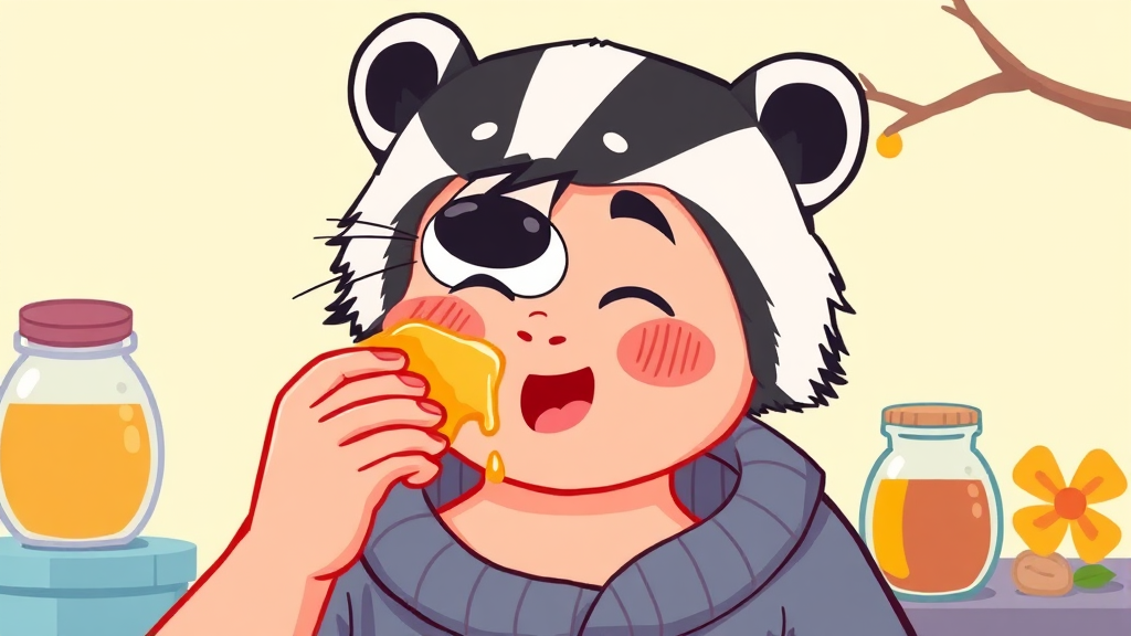 오소리 기름, 이렇게 사용하세요! (cartoon 스타일)