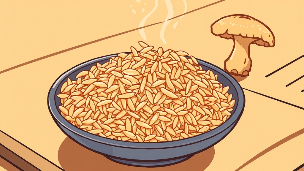 상황버섯쌀, 무엇이 특별할까? (cartoon 스타일)