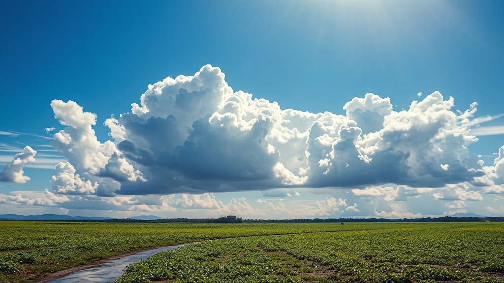 날씨 변화 핵심 요소: 고기압 & 저기압 (realistic 스타일)
