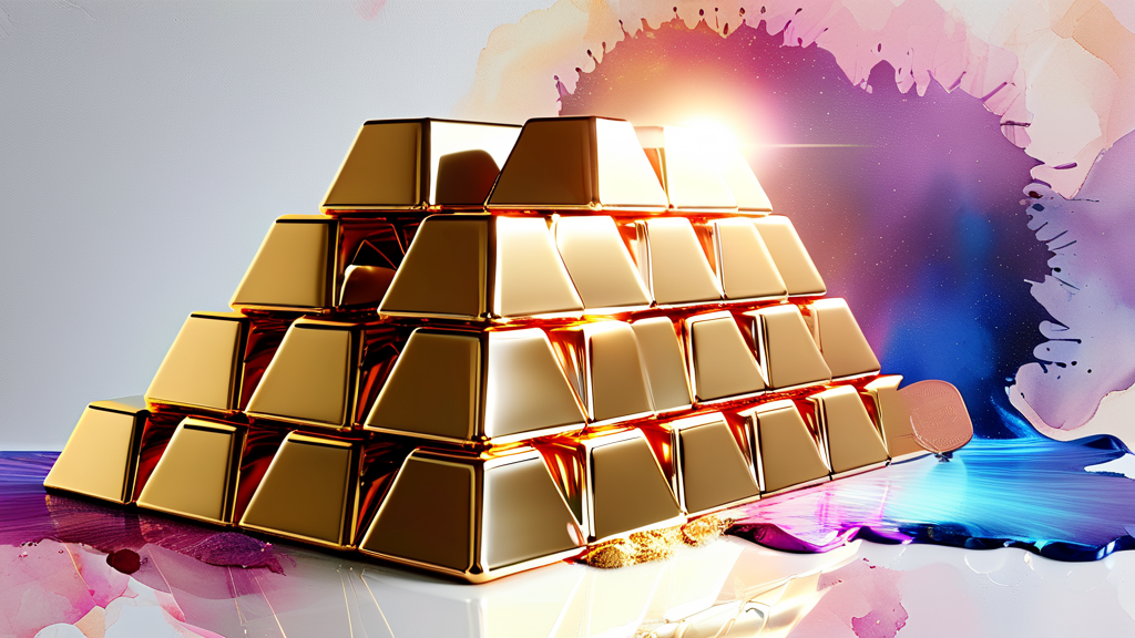 금값 상승 및 하락 요인 분석 (watercolor 스타일)