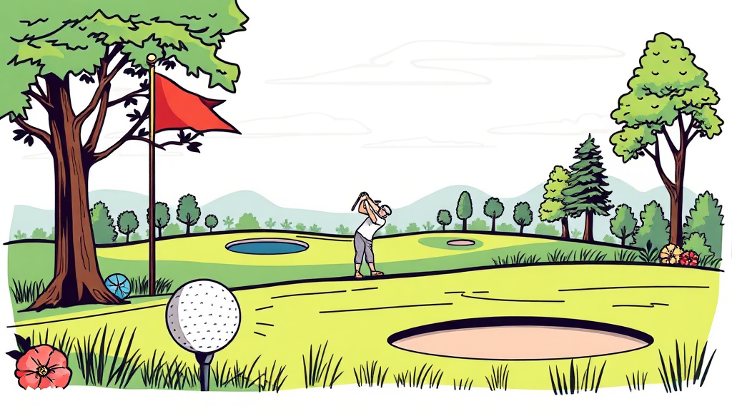 파크골프장 예약, 왜 미리 해야 할까요? (illustration 스타일)