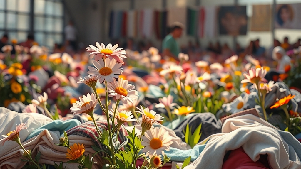 의류 업사이클링: 헌 옷의 변신 (realistic 스타일)