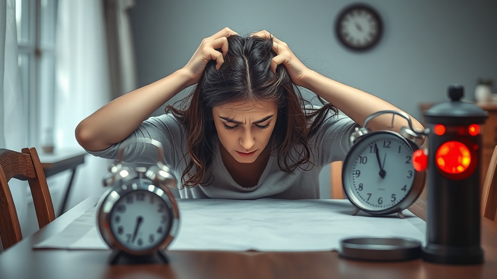 간헐적 단식 위험 신호 (realistic 스타일)