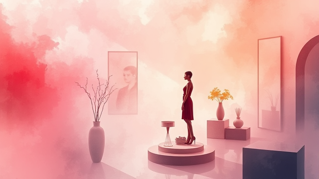 드라마의 배경과 미장센 (watercolor 스타일)