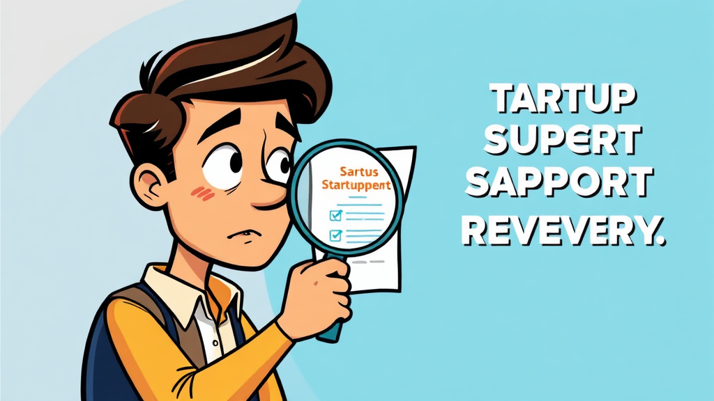 창업 지원금 신청 시 주의사항 (cartoon 스타일)