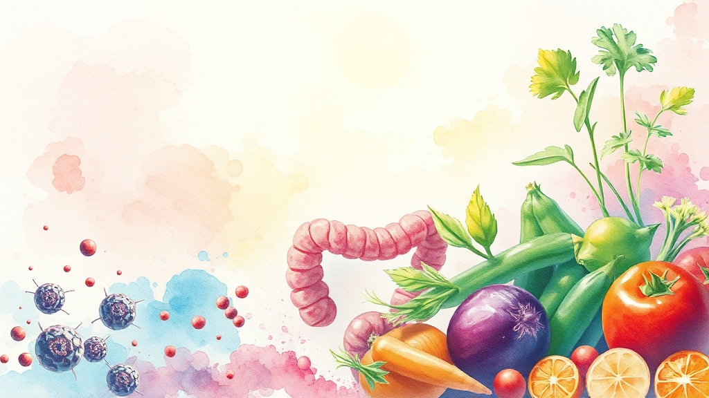 장 건강 검사 후 관리 전략 (watercolor 스타일)