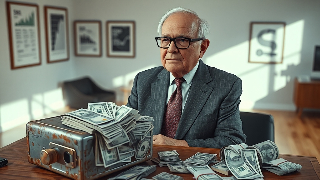 버핏 투자 경고 핵심 (realistic 스타일)