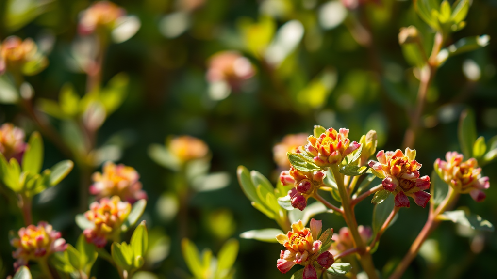 오레가노 오일 주요 성분 (realistic 스타일)