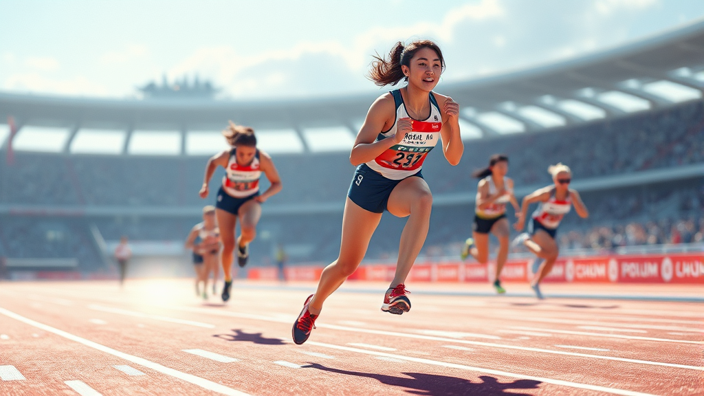 김길리 선수의 국제 대회 성적 및 주요 기록 분석 (realistic 스타일)