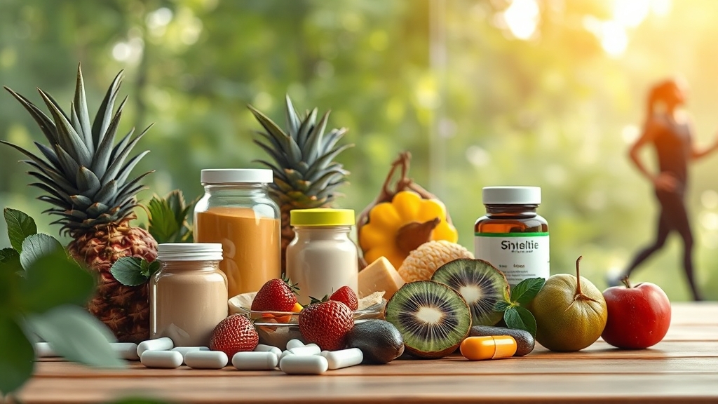 건강한 삶, 영양제와 습관 (realistic 스타일)