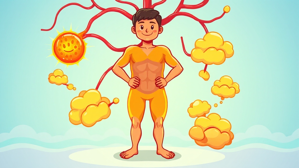 순환핏 다이어트 원리 (cartoon 스타일)