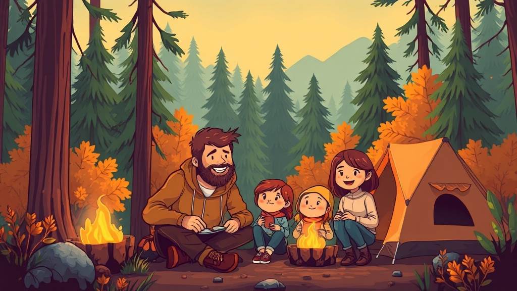 장태산 캠핑장, 왜 좋을까? (cartoon 스타일)