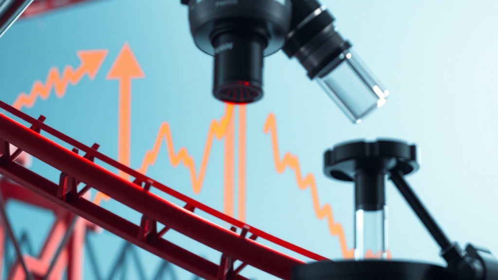 주가 상승 vs 하락 요인 (realistic 스타일)