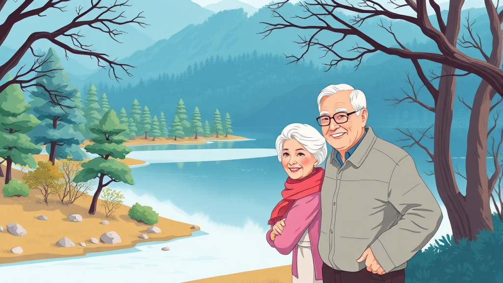 위치 및 주변 환경 (illustration 스타일)