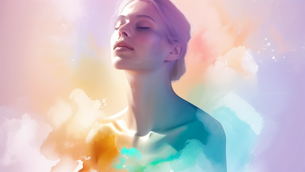 시술 후 관리와 주의사항 (watercolor 스타일)