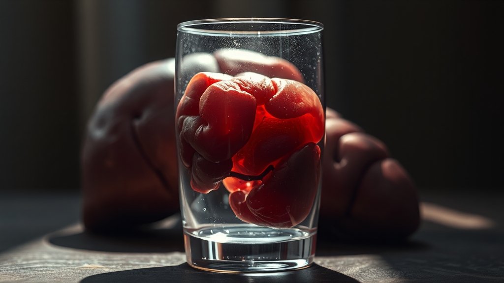 숙취와 건강 (realistic 스타일)