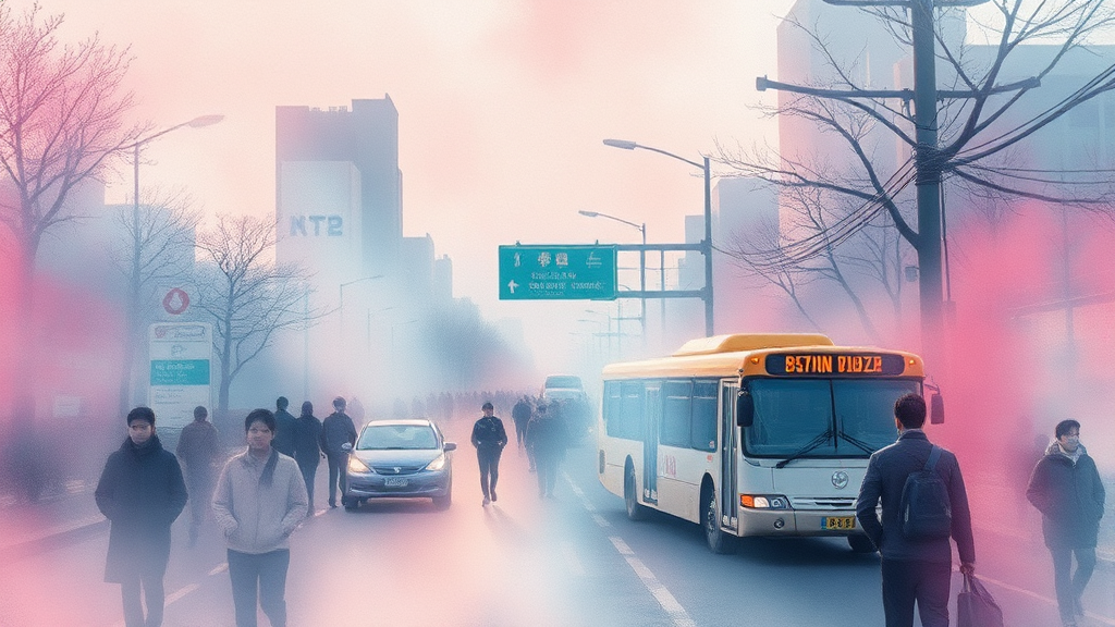 광화문 공연, 안전 확보를 위한 상세 교통 통제 (watercolor 스타일)