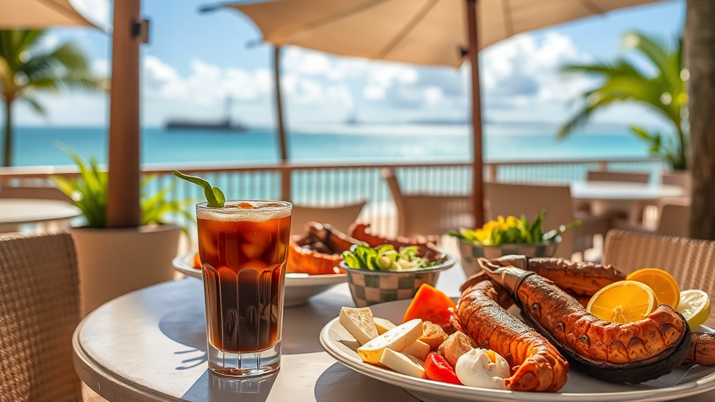 조식 & 레스토랑 정보 (realistic 스타일)