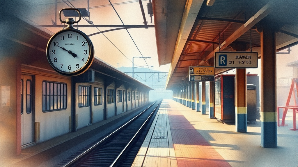 위례신사선, 왜 늦어지나? (watercolor 스타일)