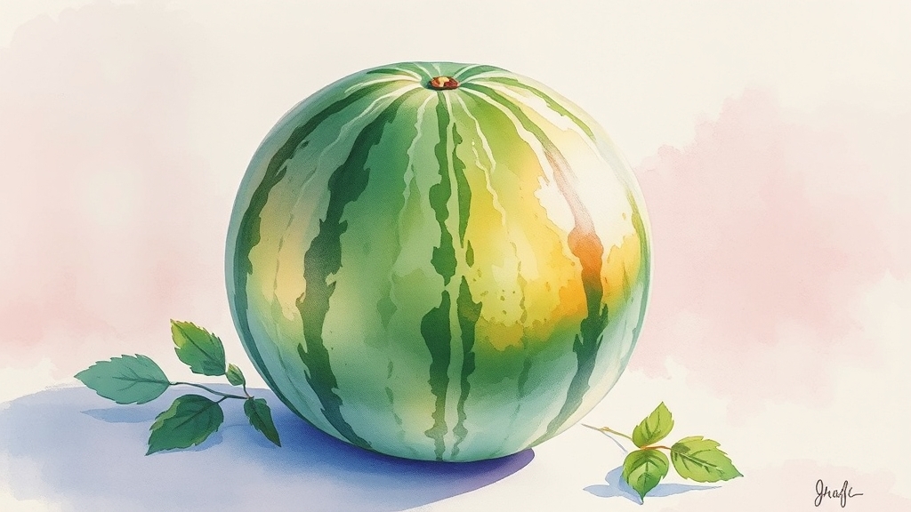 섭취 시 주의사항 (watercolor 스타일)
