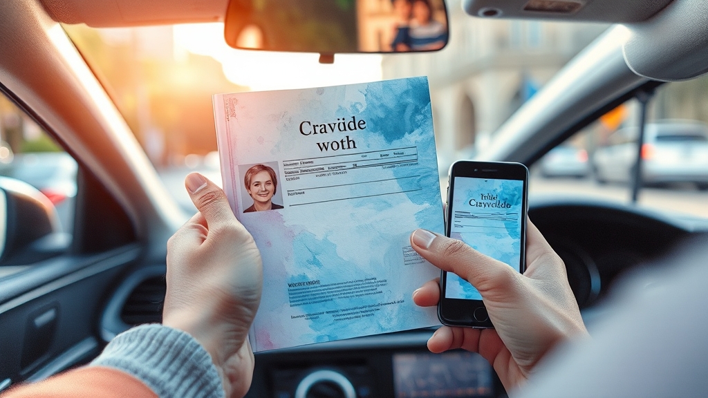 필기시험 합격 전략 (watercolor 스타일)