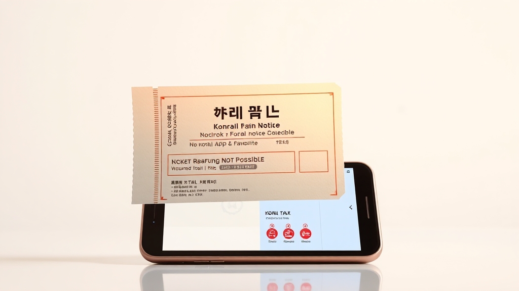 추석 기차표 취소 관련 추가 정보 (realistic 스타일)