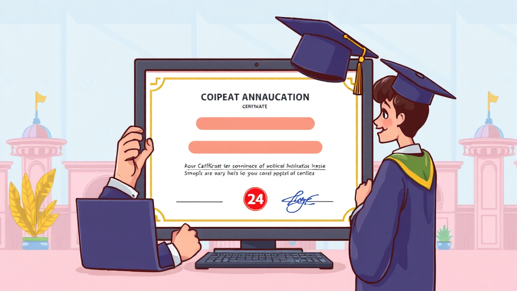 온라인 발급: 정부24 활용법 (cartoon 스타일)