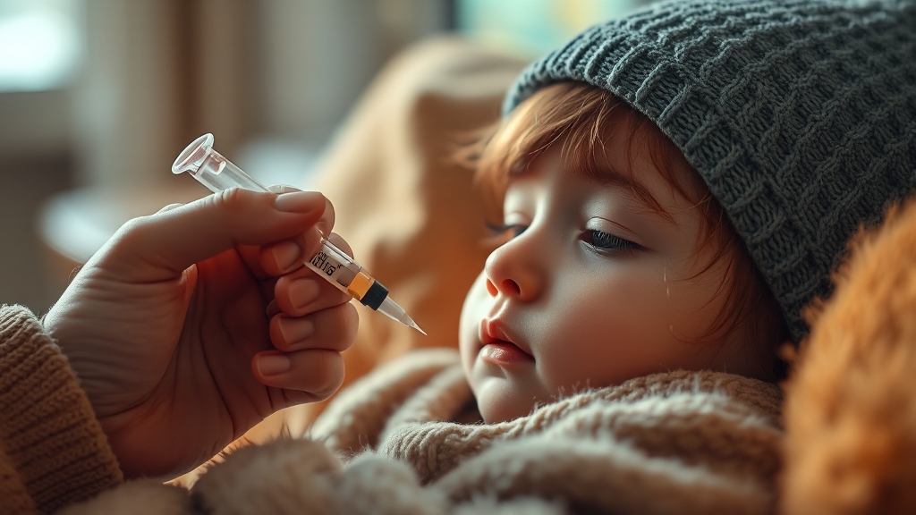 독감 백신 접종 전후 주의사항 (realistic 스타일)