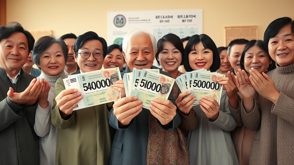 지원 대상 및 금액 (realistic 스타일)