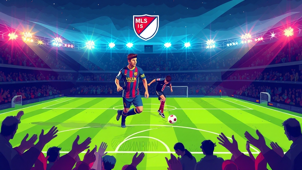 MLS 연봉 구조 및 최고 연봉 현황 (illustration 스타일)