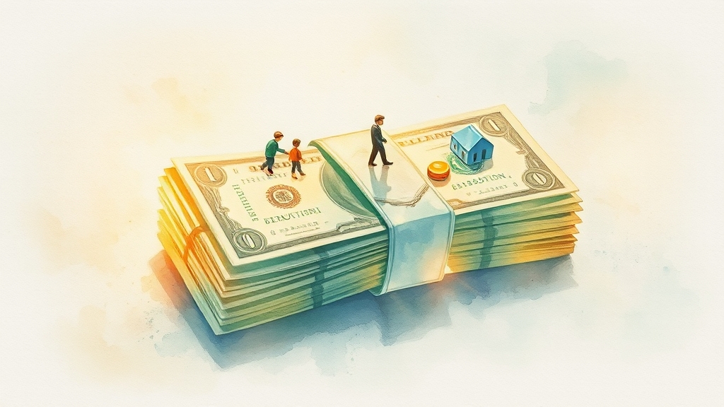 소득공제와 세액공제, 뭐가 있을까요? (watercolor 스타일)