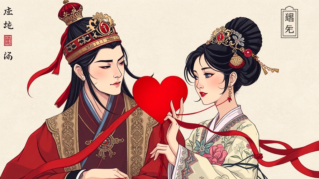 주요 등장인물 관계도 (illustration 스타일)