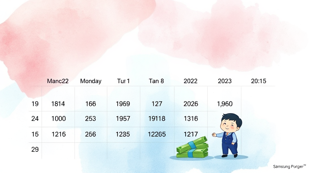 삼성전자 배당금 지급일: 언제 돈이 들어올까? (watercolor 스타일)