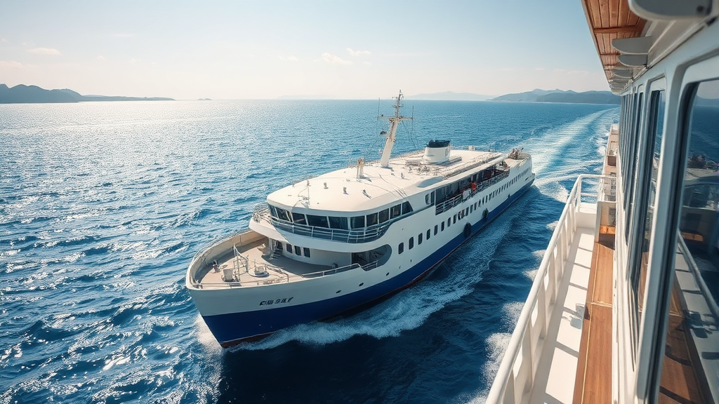 배편 종류, 가격, 예약 정보 (realistic 스타일)