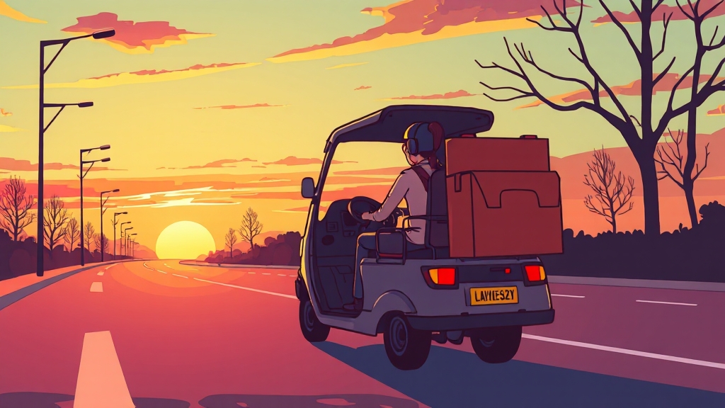 새벽 배송, 왜 논란일까? (cartoon 스타일)