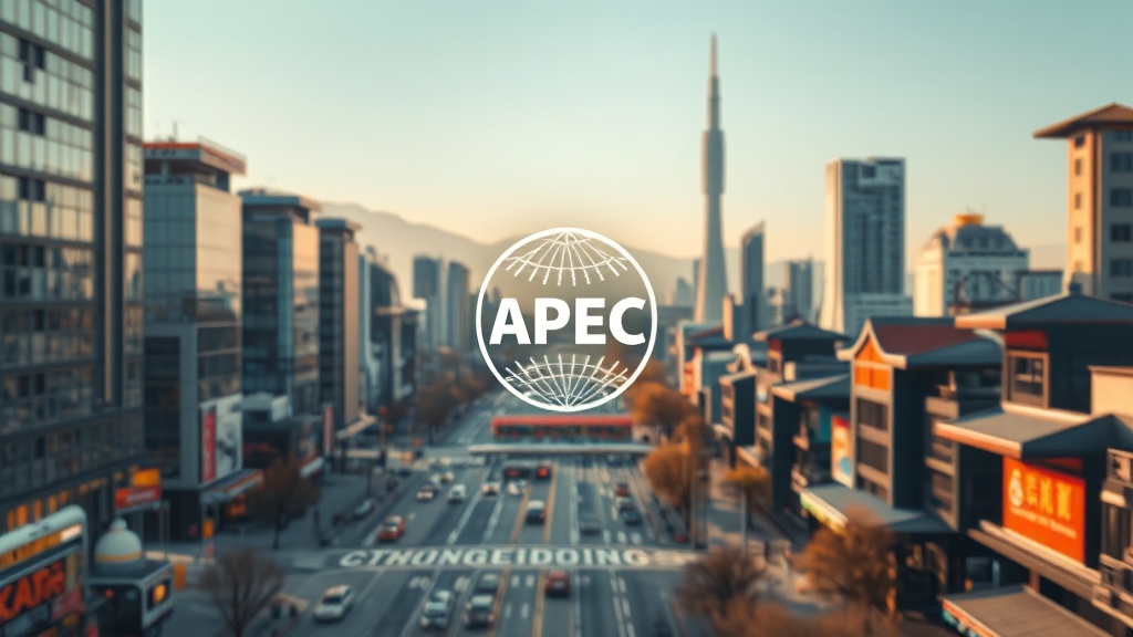 APEC 주요 의제 (realistic 스타일)