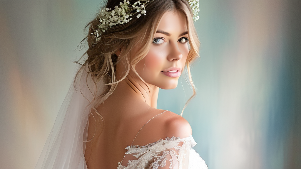 순자, 웨딩드레스 피팅 현장 공개 (watercolor 스타일)