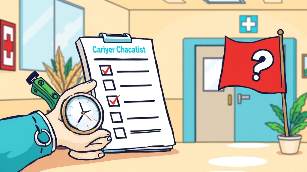 가입 전 체크리스트 (cartoon 스타일)