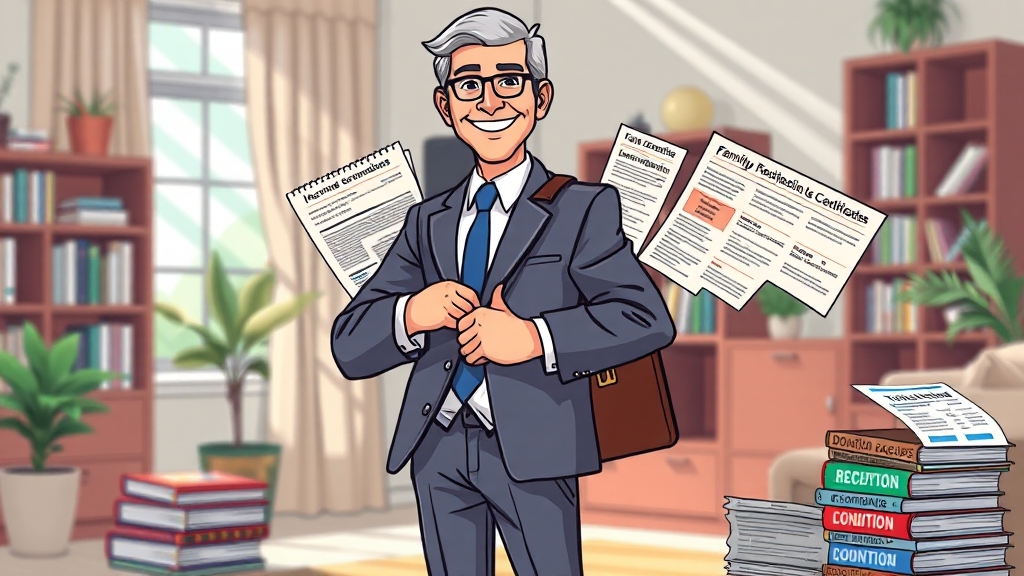 소득공제 및 세액공제 필수 서류 (cartoon 스타일)