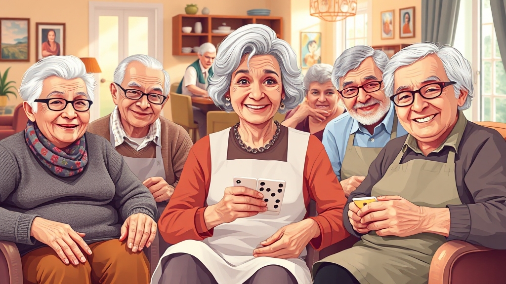 삶의 질 향상 (illustration 스타일)