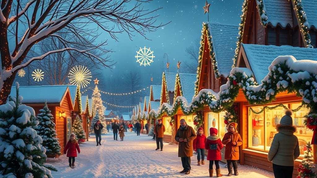 겨울 축제, 동화 속으로! (realistic 스타일)