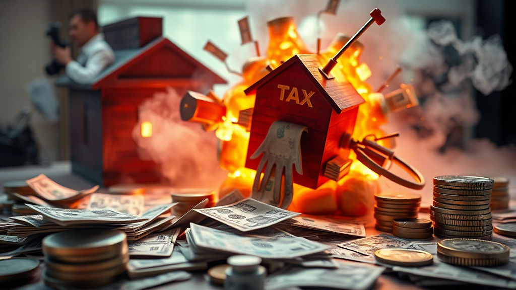 중도 해지 시 세금 계산 방법 (realistic 스타일)